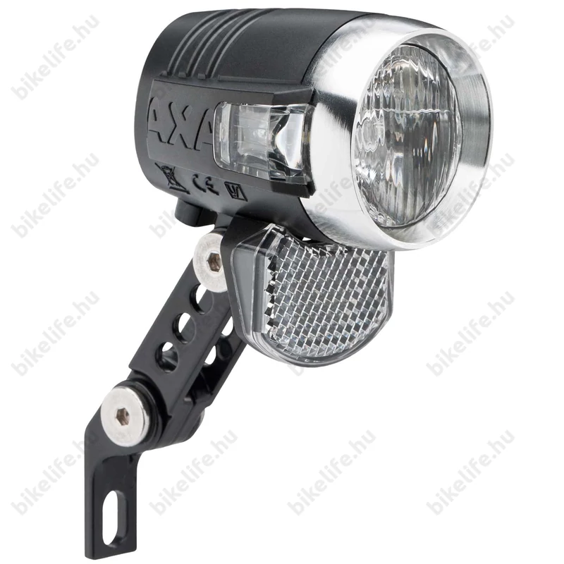 AXA BlueLine50 dinamós első lámpa LED-es, 50LUX, 70m-re világít, állófény, 4 vezetékes, kapcsoló