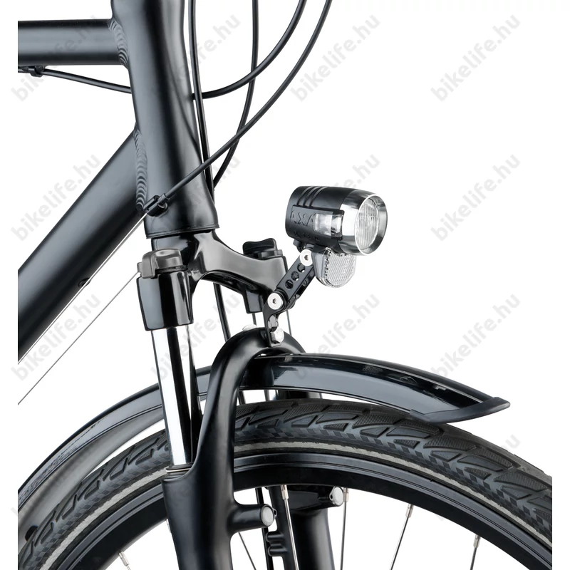 AXA BlueLine50 dinamós első lámpa LED-es, 50LUX, 60m-re világít, állófény, 4 vezetékes, szürkületérzékelővel