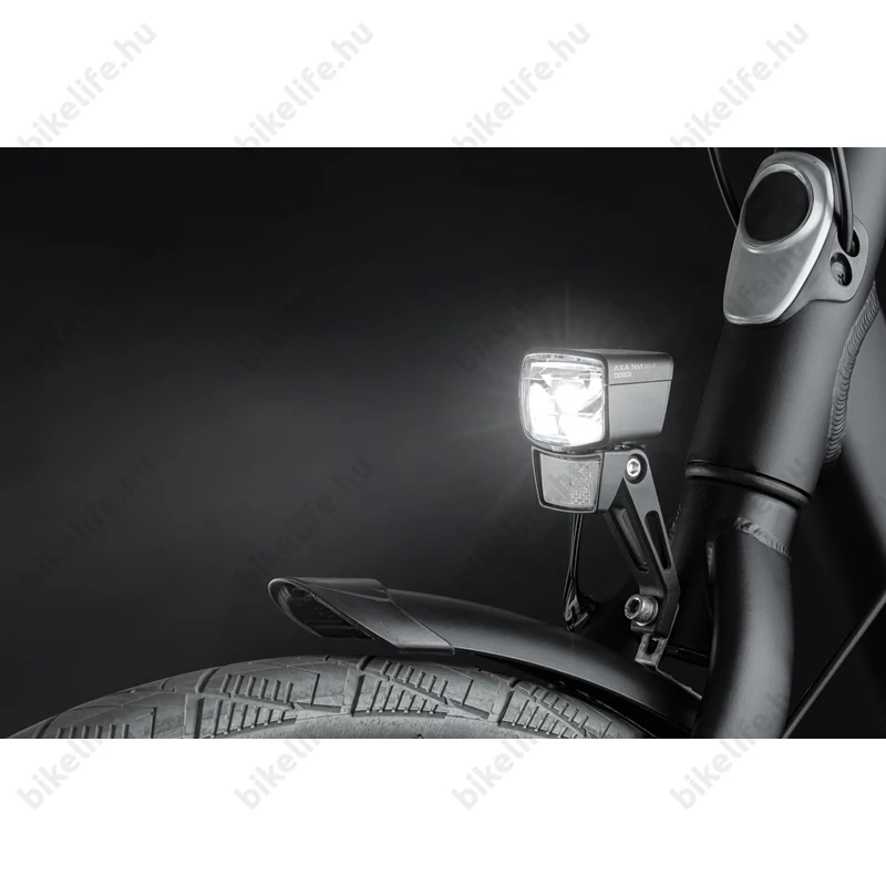 AXA Nxt80 E-bike első lámpa LED-es, 80LUX, 2 vezetékes, 6-12V-os