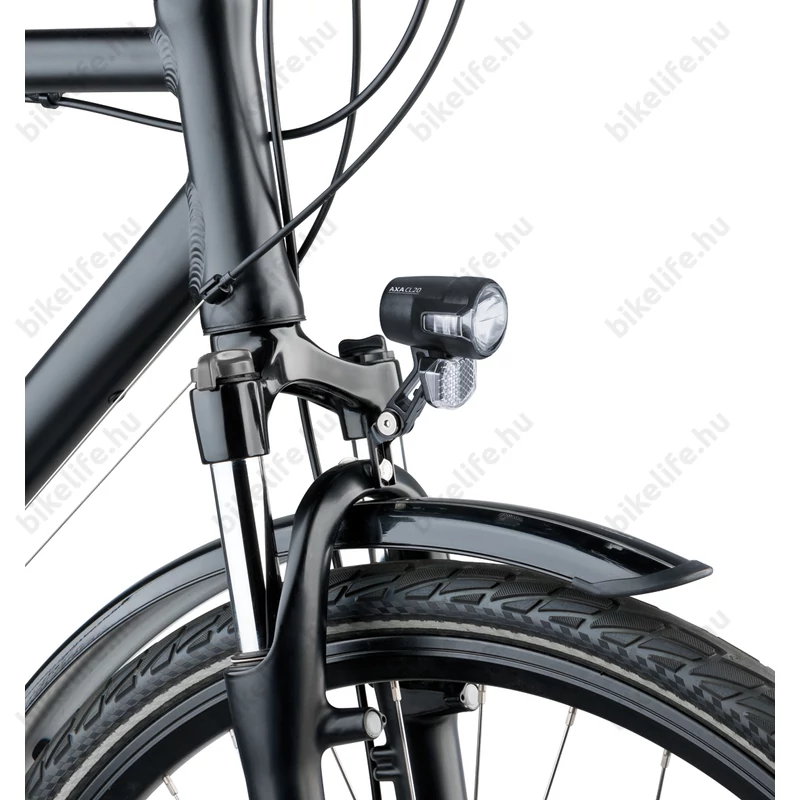 AXA Compactline 20 e-bike első lámpa LED-es, 20LUX, 6-12V, 2 vezetékes, fekete