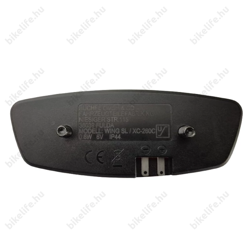  Büchel Wing dinamós hátsó lámpa 6V 9LED állófény funkció 50mm furattávhoz ebike kompatibilis