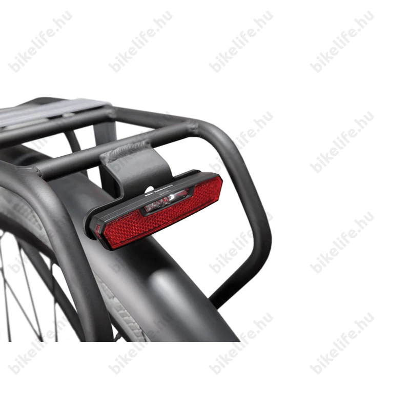AXA JUNO E-bike hátsó lámpa LED-es, féklámpával, csomagtartóra szerelhető, 80mm