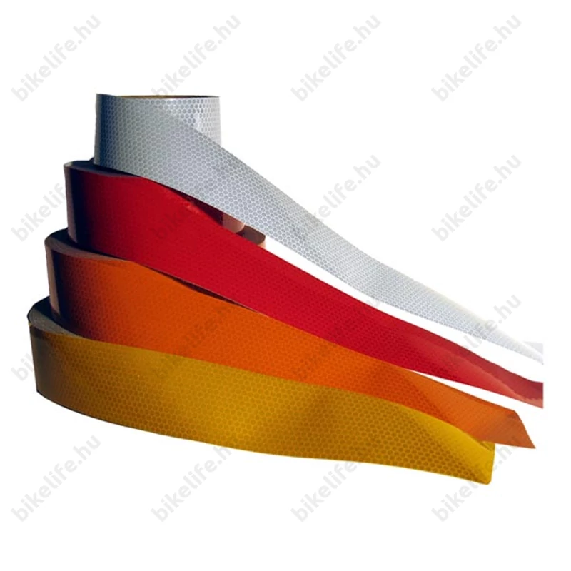 Fényvisszaverő matrica fehér 35cm hosszú 50mm széles