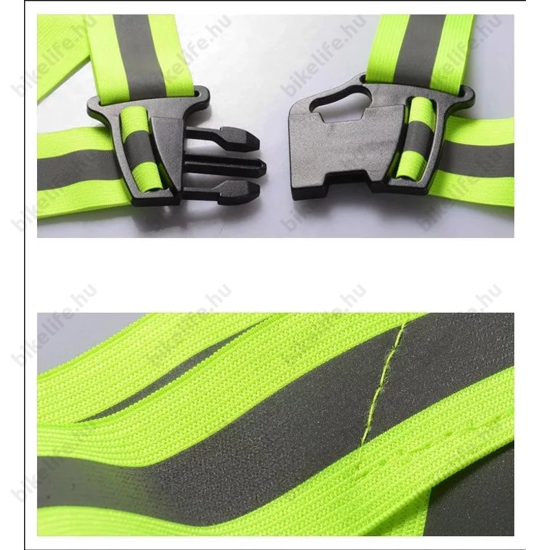 Ridepositive fényvisszeverő mell és derékpánt neonsárga univerzális méret, rendkívül tág határok között állítható