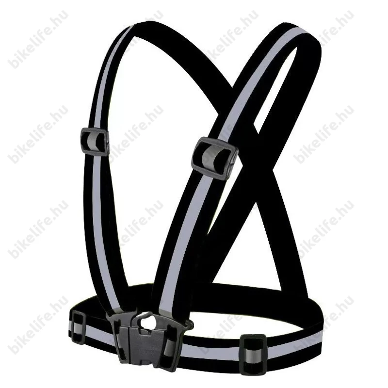 Ridepositive fényvisszeverő mell és derékpánt fekete univerzális méret, rendkívül tág határok között állítható