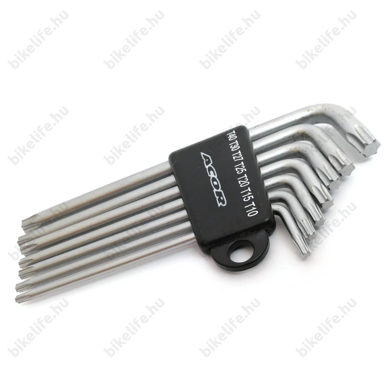 Acor 7 részes torx kulcs készlet T10 T15 T20 T25 T27 T30 T40