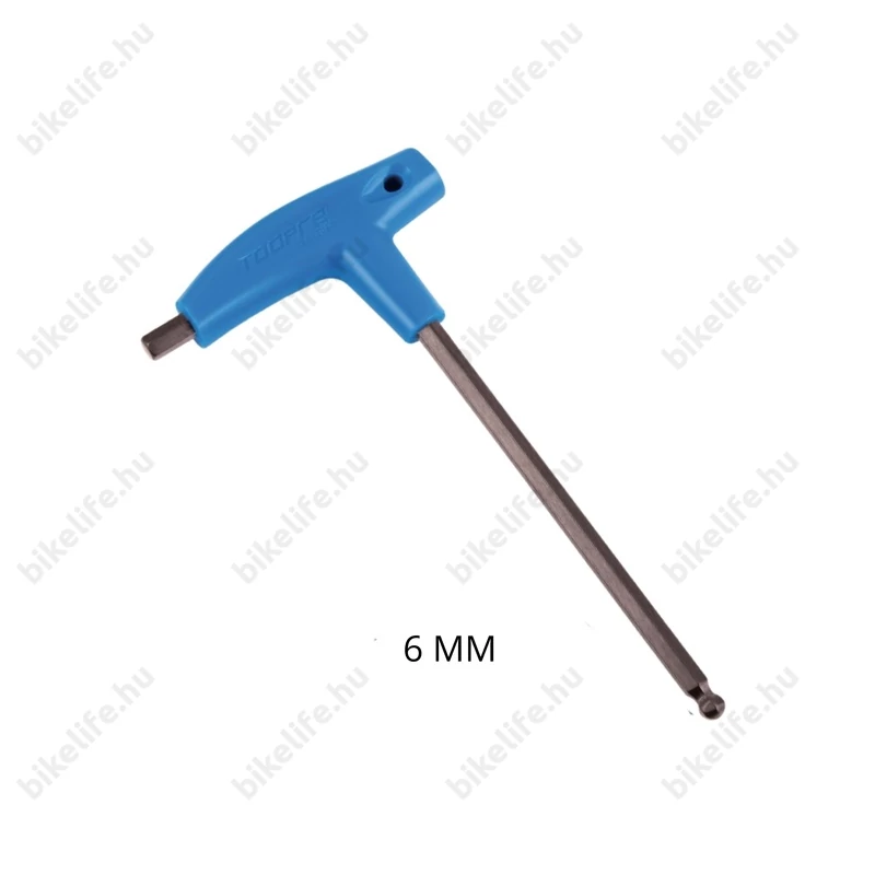 T-nyelű 6mm-es imbuszkulcs szögben is használható