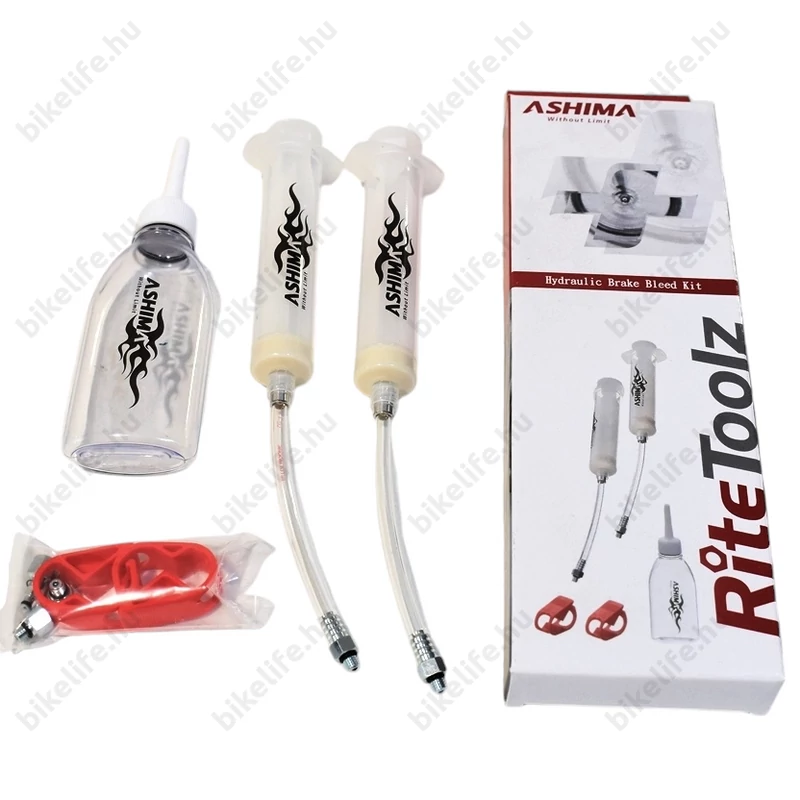 Ashima légtelenítő készlet Shimano tárcsafékekhez 1 dl árványi (mineral) olajjal