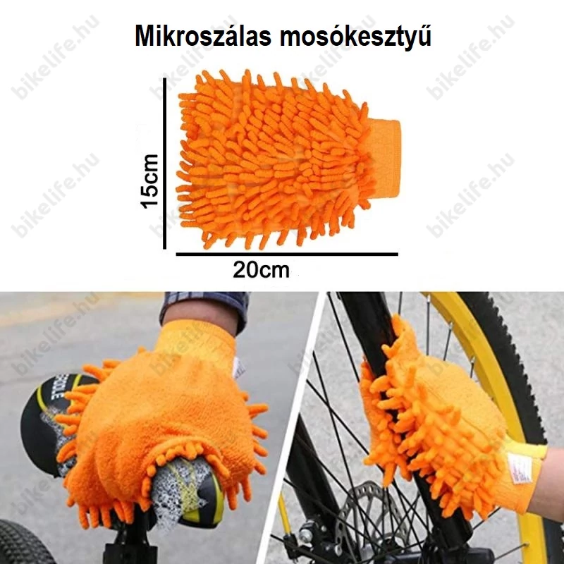 Ridepositive Shiny 7 részes kefe készlet kerékpárok ápolásához tisztításához