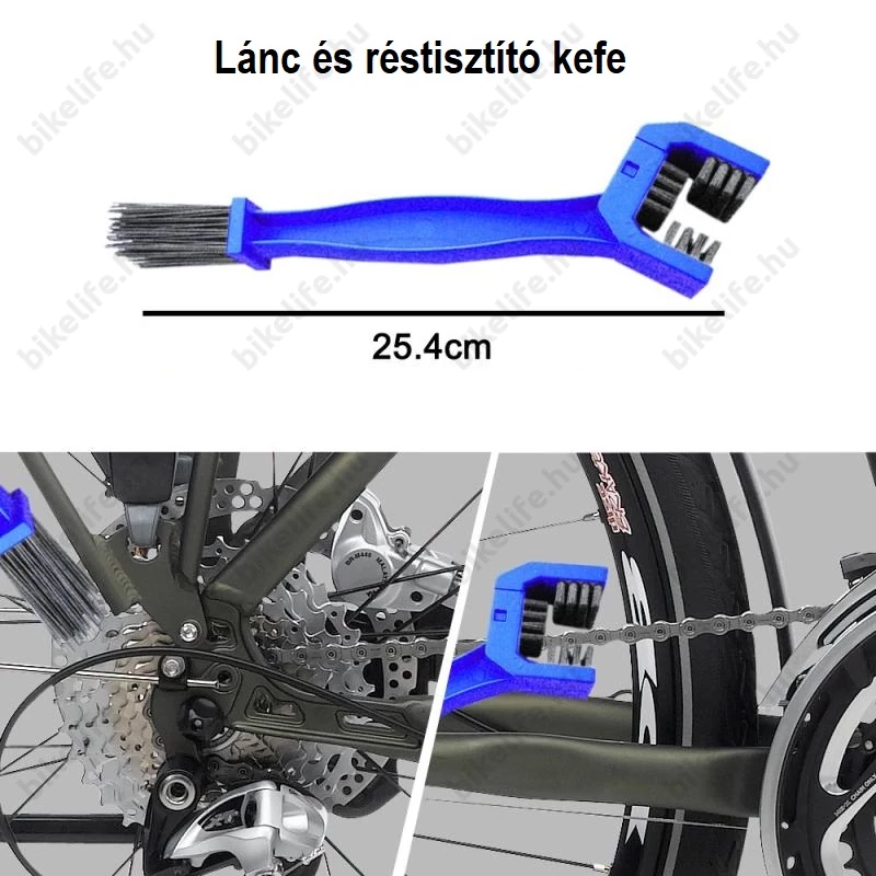 Ridepositive Shiny 7 részes kefe készlet kerékpárok ápolásához tisztításához