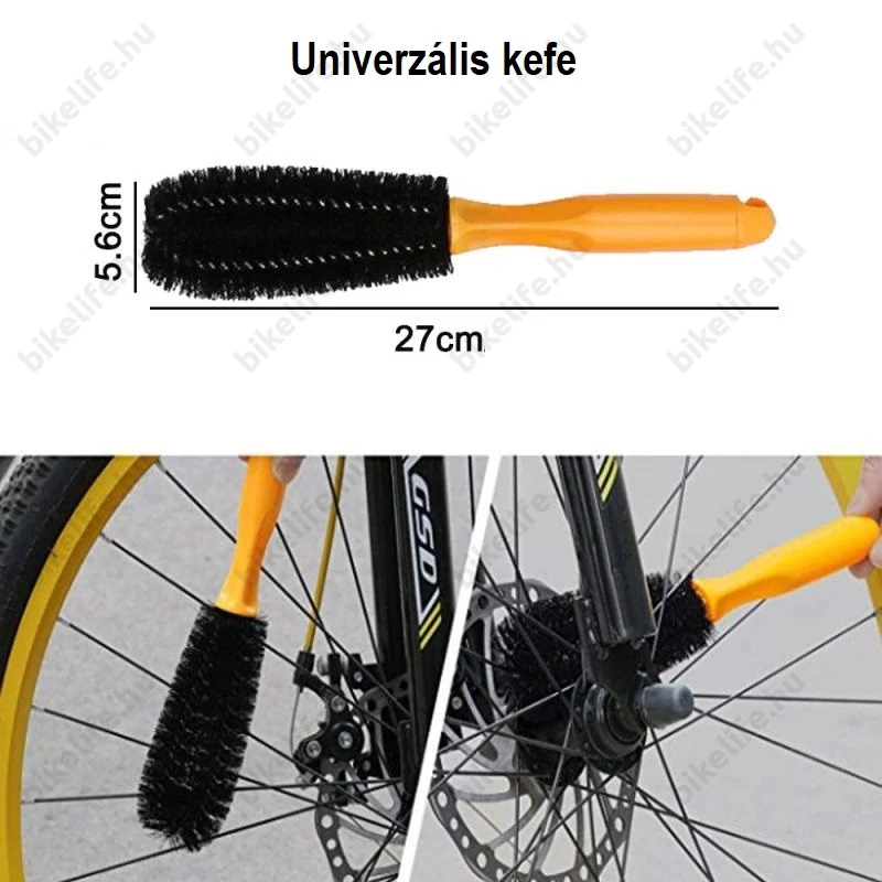 Ridepositive Shiny 7 részes kefe készlet kerékpárok ápolásához tisztításához