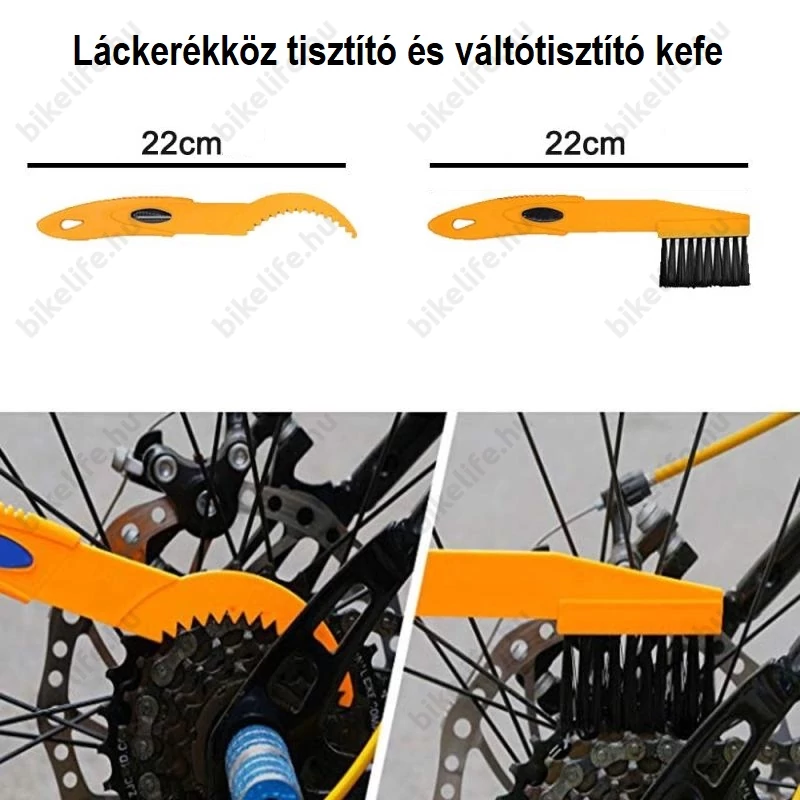 Ridepositive Shiny 7 részes kefe készlet kerékpárok ápolásához tisztításához