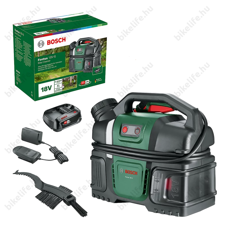 Bosch Fontus 18V-6 magasnyomású mosó kifejezetten kerékpárokhoz, vezeték nélküli