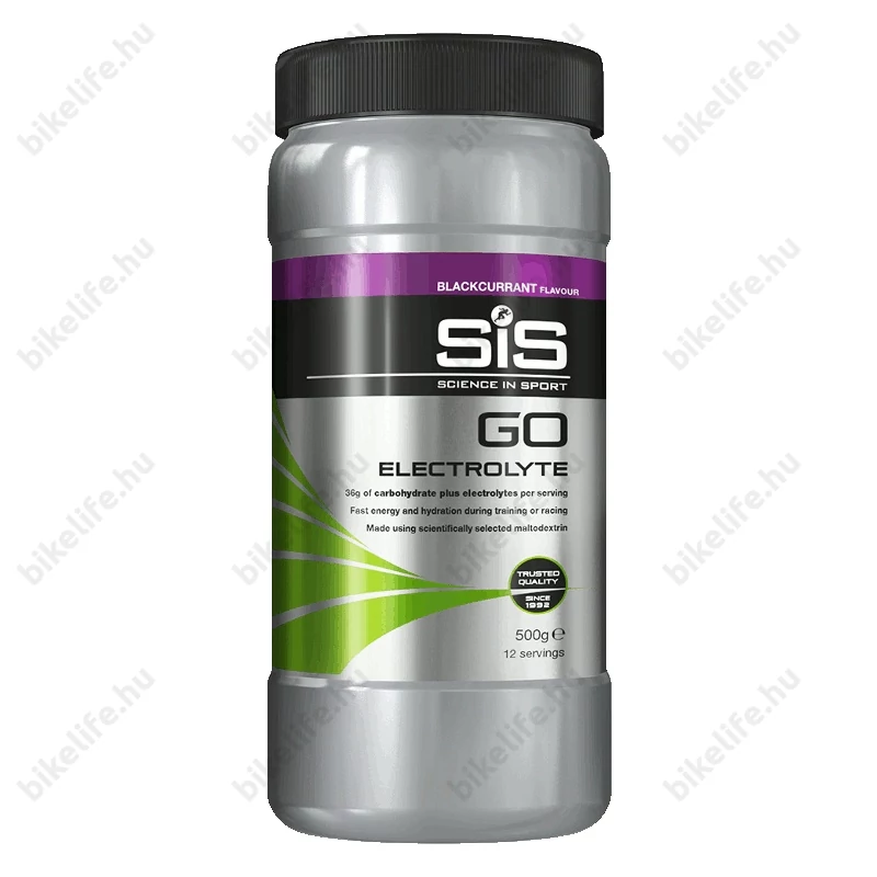 SIS GO elektrolit italpor, GO Electrolyte, 500g. (12 adag) feketeribizli íz