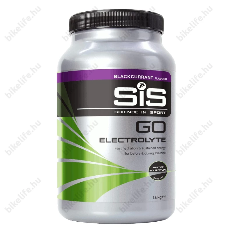 SIS GO elektrolit italpor, GO Electrolyte, 1600g. (40 adag) feketeribizli íz
