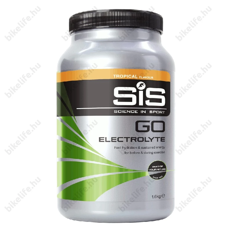 SIS GO elektrolit italpor, GO Electrolyte, 1600g. (40 adag) trópusi gyümölcs íz