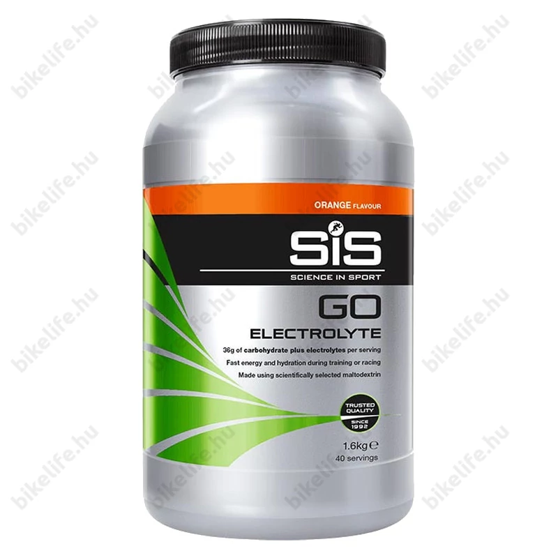 SIS GO elektrolit italpor, GO Electrolyte, 1600g. (40 adag) narancs íz