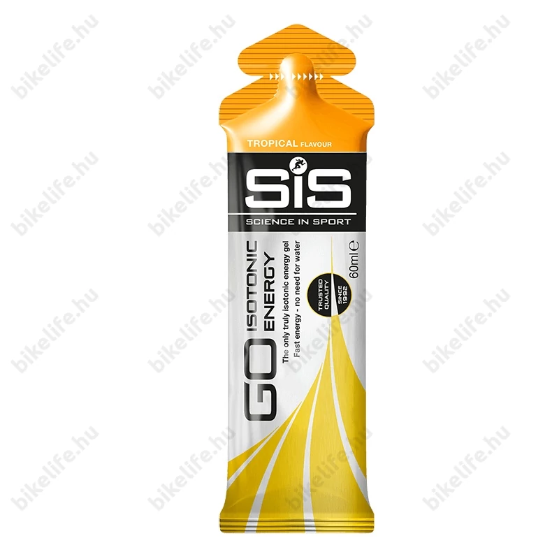 SIS GO izotóniás energia gél, Go Isotonic Energy, 60 ml, trópusi gyümölcs íz
