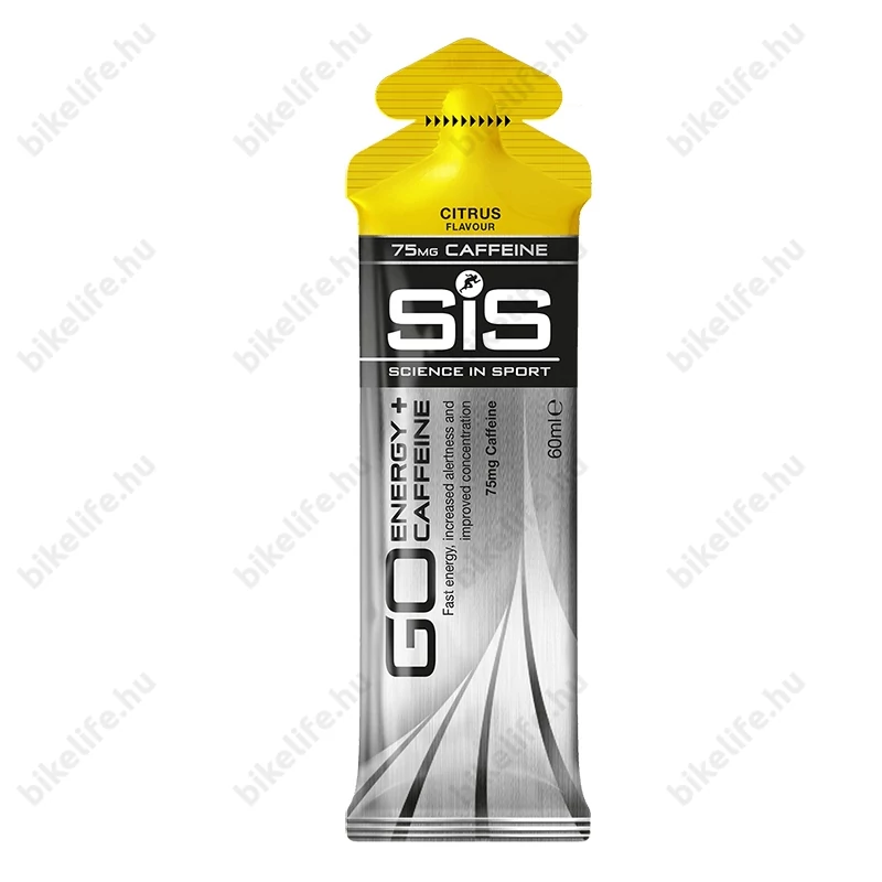 SIS GO energia és koffein gél, Go Energy+Caffeine, 60 ml, 75mg koffein, citrus íz