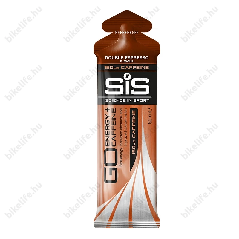 SIS GO energia és koffein gél, Go Energy+Caffeine, 60 ml, 150 mg koffein, Dupla eszpresszó íz