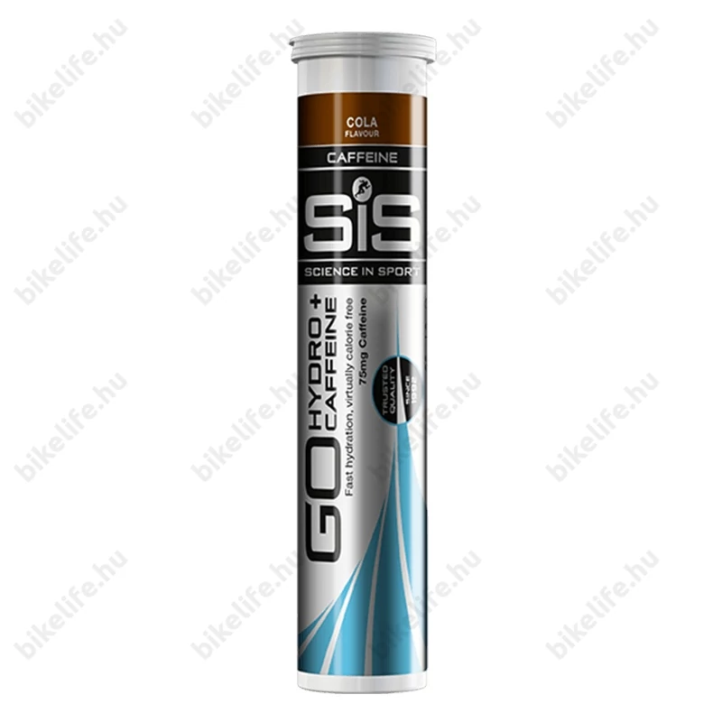 SIS GO Hydro pezsgőtabletta, 20x4,3g (20 adag), 75mg koffeinnel, kóla íz