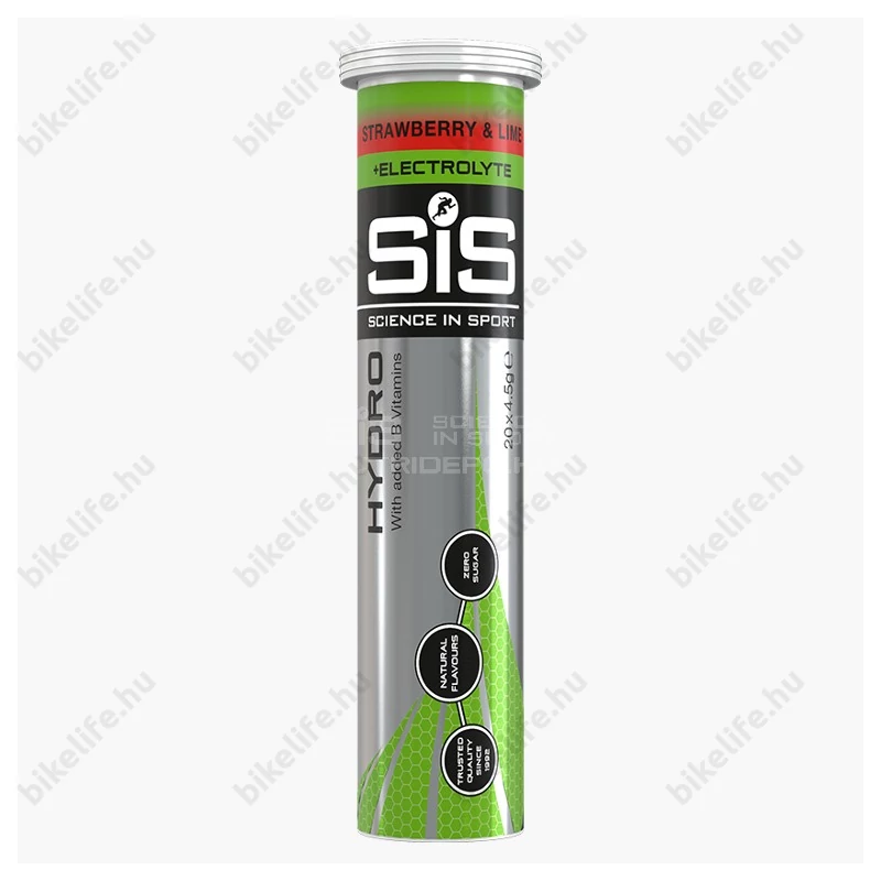 SIS GO Hydro pezsgőtabletta 20x4,3g (20 adag), eper/lime