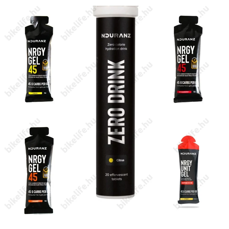Nduranz futócsomag 20 db pezsgőtablettával és 3+1 db zselével