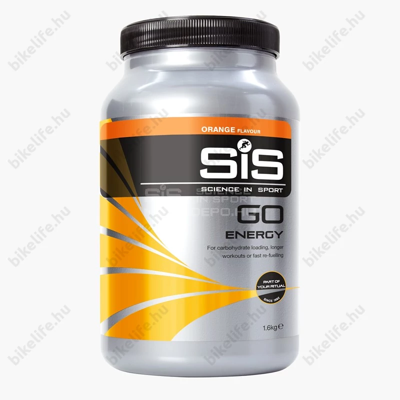 SIS GO energia italpor, GO Energy, 1600g. (32 adag) narancs íz