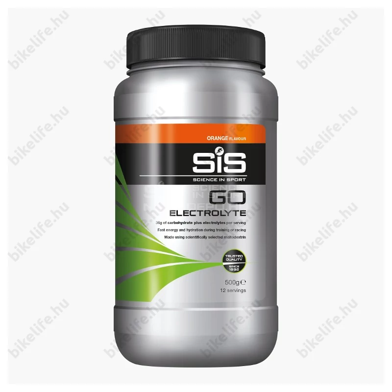 SIS GO elektrolit italpor, GO Electrolyte, 500g. (12 adag)  narancs íz