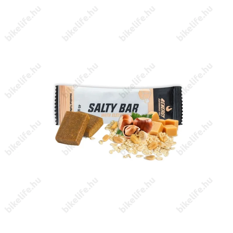 4Energy energia szelet elektrolittal hosszú felszívódással mogyorós karamell ízű 45g