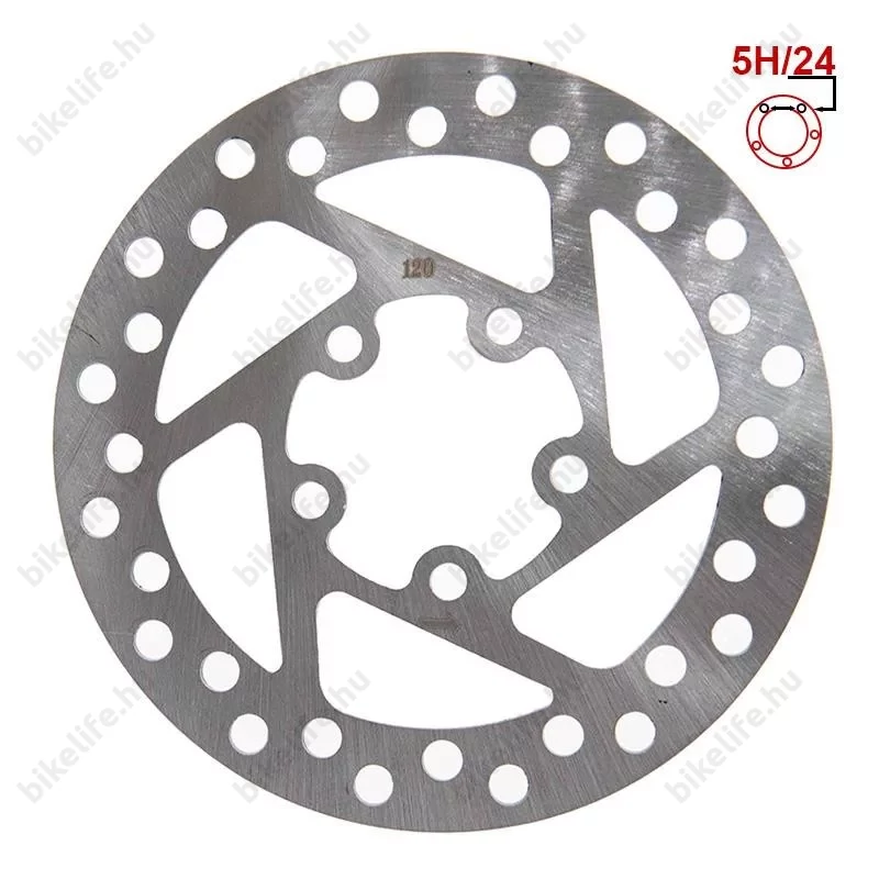 Xiaomi M365 Pro e-roller féktárcsa 5 csavaros 120 mm átmérőjű