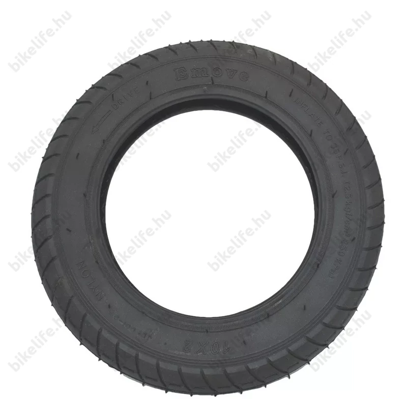 E-roller külsőgumi tömlővel 10x2-6,1 (155-50 vagy 50x155) egyenes 20mm-es AV szeleppel Xiaomi rollerekhez
