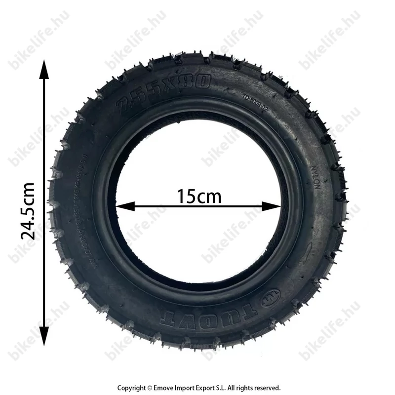 Elektromos roller köpeny 10x3 255x80 terepmintás Kugoo M4