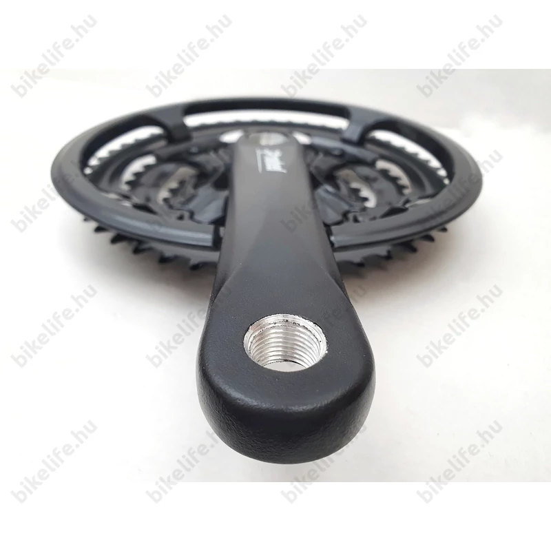 Prowheel alu hajtómű 28/38/48 fogas, 170mm hajtókar hossz, fekete nadrágszárvédővel