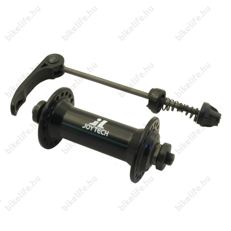 Joytech első agy 36lyukas, 9mm-es gyorszárral, V-fékes, golyós/kónuszos, fekete