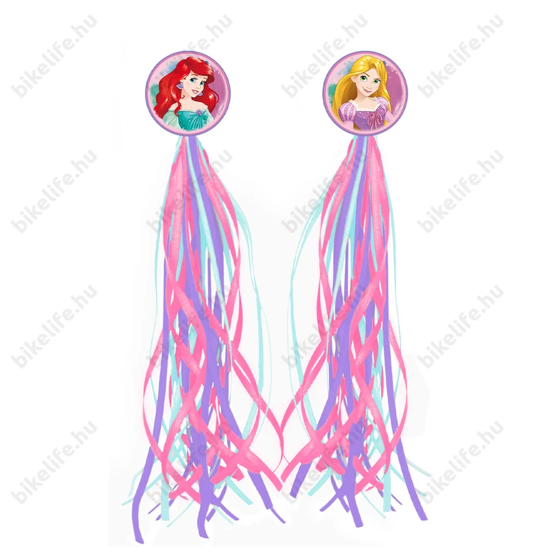 Disney Princess kormányvég szalag gyerekbringákhoz,színes fityegő /pár