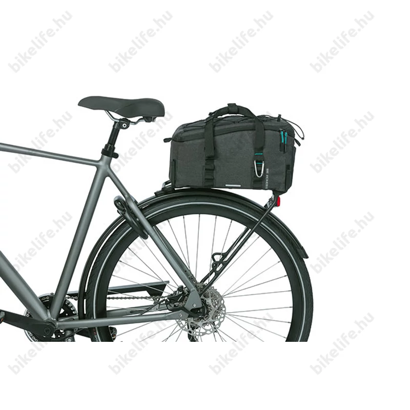 Basil Discovery 365D Trunkbag táska csomagtartóra 1 részes, 9L kapacitás, Universal Bridge System, sötétszürke M-es
