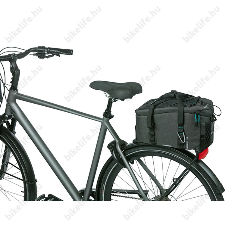 Basil Discovery 365D Trunkbag táska csomagtartóra 1 részes, 9L kapacitás, Universal Bridge System, sötétszürke M-es