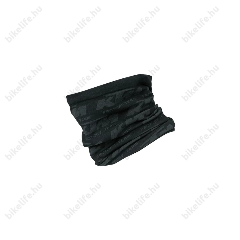 KTM Factory Team multifunkcionális sál varrásmentes fekete/fekete