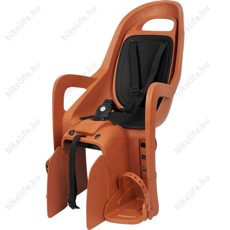 Polisport Groovy Maxi gyerekülés csomagtartóra karamell/fekete