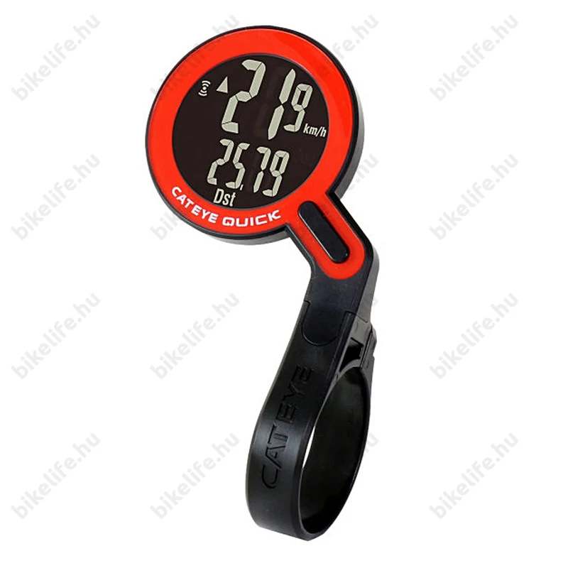 Cateye Quick CC-RS100W kilométeróra 7 funkciós piros