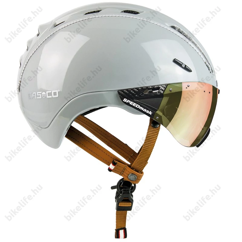 Casco Roadster Plus kerékpáros bukósisak fényes szürke M-es (55-57cm fejkerület)