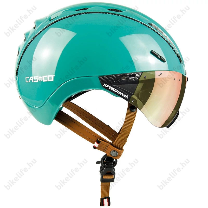 Casco Roadster Plus kerékpáros bukósisak fényes jáde S-es (50-54cm fejkerület)