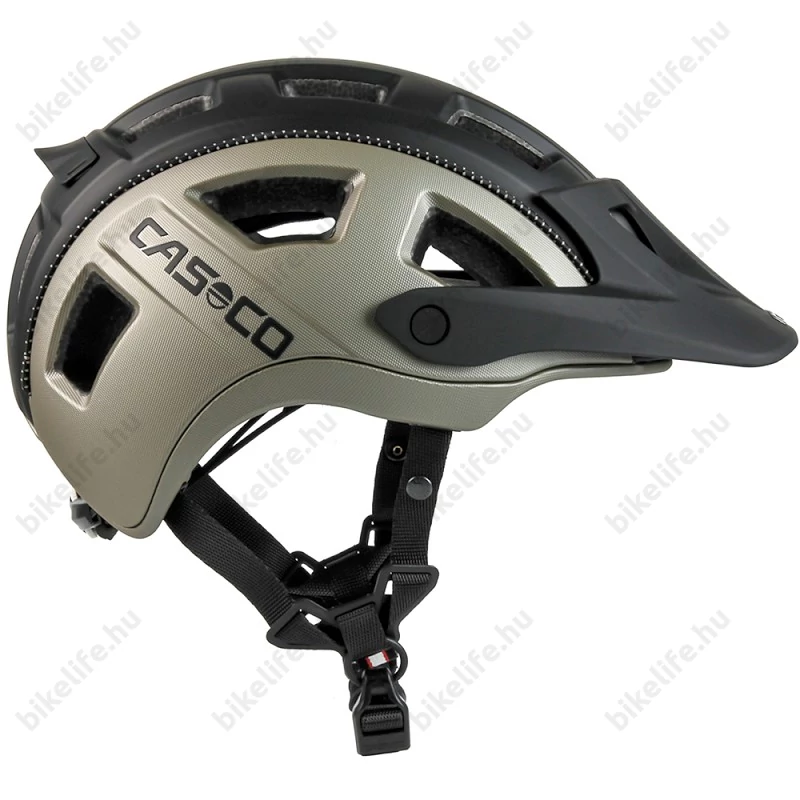Casco MTBE 2 kerékpáros bukósisak matt bronz/fekete L-es (58-62cm fejkerület)