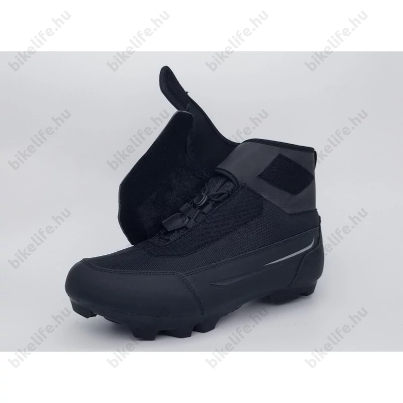 FLR Defender téli MTB cipő, neoprén, vízálló, magasszárú, 42-es méret fekete