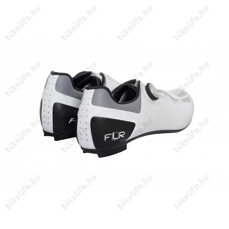 FLR Elite Road F-11 II országúti cipő, karbon talp, Reel Knob damilos fűző, 43-as méret, fehér