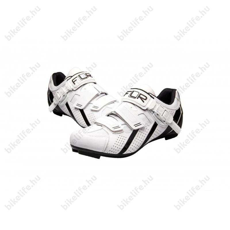 FLR Pro Road F-15 országúti cipő, csatos, fehér, 44-es méret