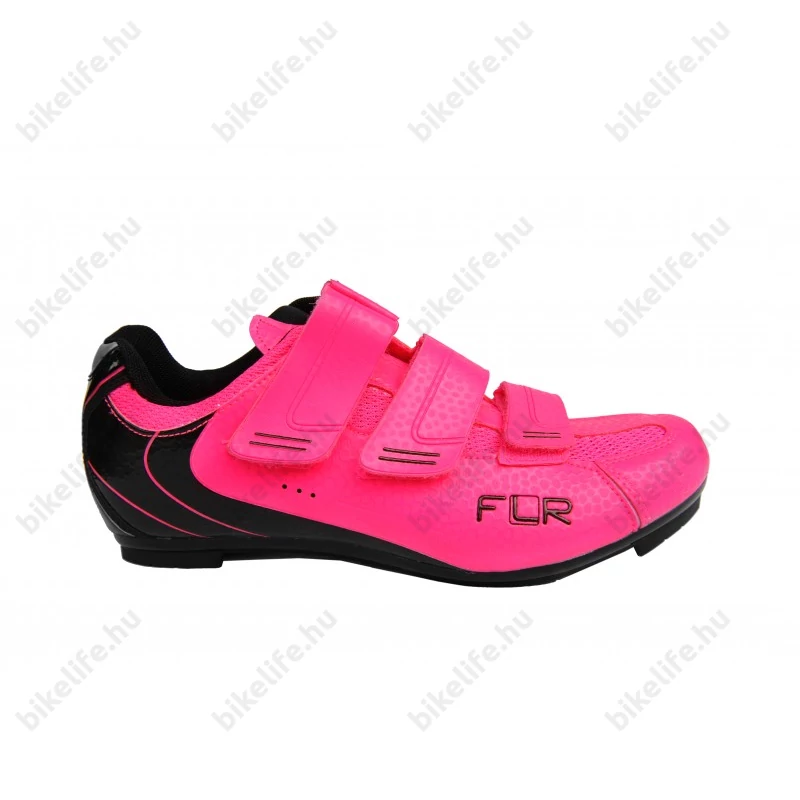 FLR Pro Road F-35 országúti cipő, 3 tépőzáras, Fluo pink, 40-es