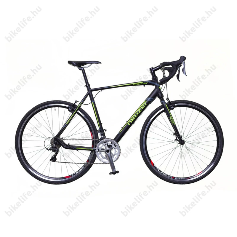 Neuzer Courier CX ciklokrossz kerékpár Claris fekete/zöld-szürke matt 56cm