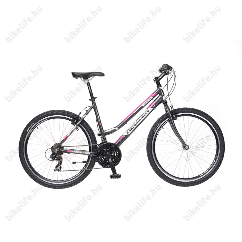 Neuzer Mistral TY300 női aluvázas 26-os MTB kerékpár, 21 sebességes antracit/fehér/mályva 19